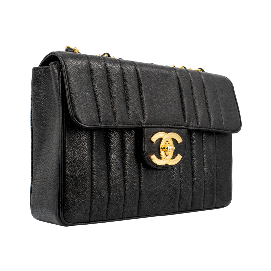 Chanel Vertical Quilt Jumbo Flap