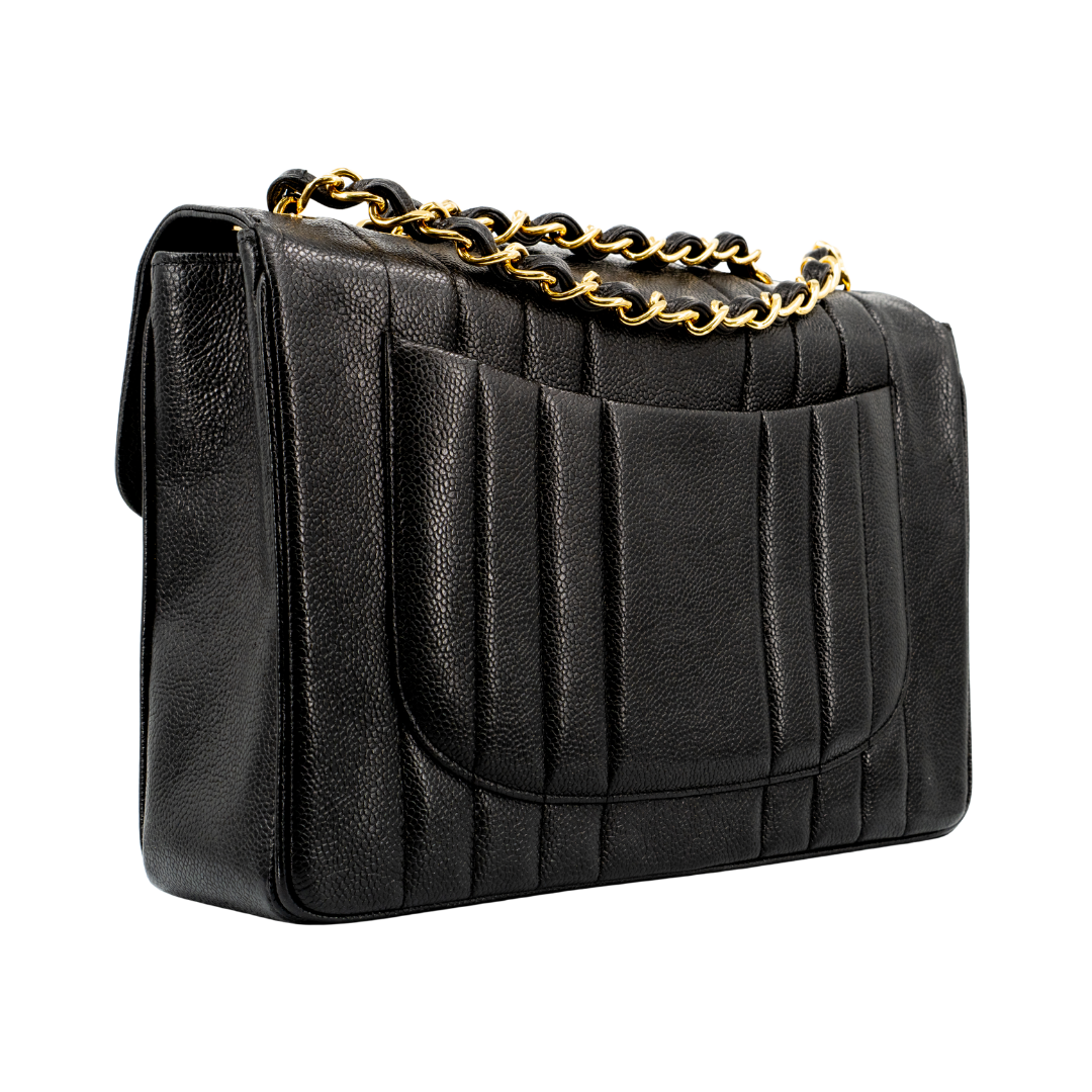 Chanel Vertical Quilt Jumbo Flap